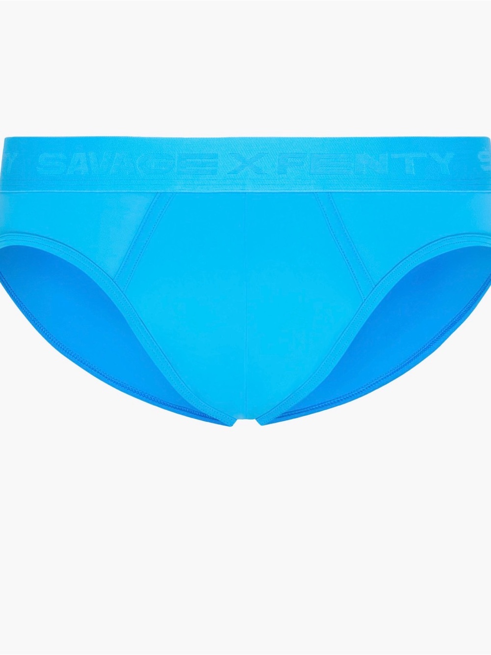 Savage X Fenty Bright Blue Men's Stretch Brief - Picture 2 of 7